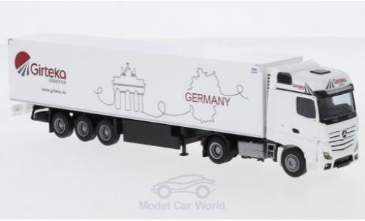 Coche miniatura Mercedes Actros 1/87 AWM 2 BigSpace / Aerop. Girteka Logistics Kühlkoffer-Sattelzug Mercedes Actros 1/87 AWM 2 BigSpace / Aerop. Girteka Logistics Kühlkoffer-Sattelzug coche miniatura