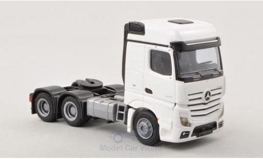 Coche miniatura Mercedes Actros 1/87 AWM 2 Bigspace blanco Solo-Zugmaschine 3-achsig blanco Mercedes Actros 1/87 AWM 2 Bigspace blanco Solo-Zugmaschine 3-achsig blanco coche miniatura