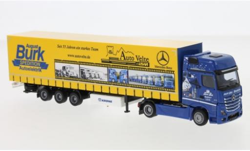 Coche miniatura Mercedes Actros 1/87 AWM 2 Giga./Aerop. August Burk Spedition Mega-Gardinenplanensattelzug Mercedes Actros 1/87 AWM 2 Giga./Aerop. August Burk Spedition Mega-Gardinenplanensattelzug coche miniatura