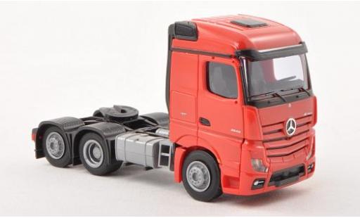 Coche miniatura Mercedes Actros 1/87 AWM 2 Streamspace rojo Solo-Zugmaschine 3-achsig rojo Mercedes Actros 1/87 AWM 2 Streamspace rojo Solo-Zugmaschine 3-achsig rojo coche miniatura