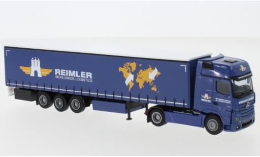 Coche miniatura Mercedes Actros 1/87 AWM 5 GigaSpace/Aerop. Reimler camion avec bache Mercedes Actros 1/87 AWM 5 GigaSpace/Aerop. Reimler camion avec bache coche miniatura