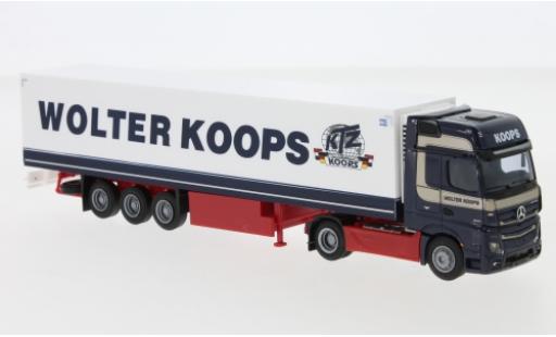 Coche miniatura Mercedes Actros 1/87 AWM 5 GigaSpace/Aerop. Wolter Koops (NL) Remorque de boîte de réfrigération Mercedes Actros 1/87 AWM 5 GigaSpace/Aerop. Wolter Koops (NL) Remorque de boîte de réfrigération coche miniatura