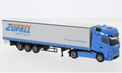 Coche miniatura Mercedes Actros 1/87 AWM 5 GigaSpace/Aerop. Zufall camion avec bache Mercedes Actros 1/87 AWM 5 GigaSpace/Aerop. Zufall camion avec bache coche miniatura
