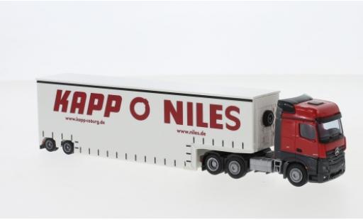 Coche miniatura Mercedes Actros 1/87 AWM 2 Big. / Aerop. Pieper Tiefbett-SZ Mercedes Actros 1/87 AWM 2 Big. / Aerop. Pieper Tiefbett-SZ coche miniatura