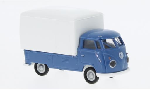 Coche miniatura Volkswagen T1 1/87 Brekina b Großraum-wagon conteneur azul/blanche 1960 Volkswagen T1 1/87 Brekina b Großraum-wagon conteneur azul/blanche 1960 coche miniatura
