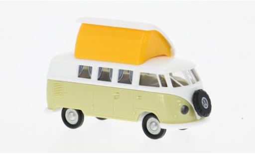 Coche miniatura Volkswagen T1 1/87 Brekina b Camper weiss/grün 1960 1:87 Volkswagen T1 1/87 Brekina b Camper weiss/grün 1960 1:87 coche miniatura