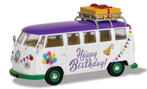 Coche miniatura Volkswagen T1 1/43 Corgi Camper blanco/Dekor RHD Happy Birthday Volkswagen T1 1/43 Corgi Camper blanco/Dekor RHD Happy Birthday coche miniatura