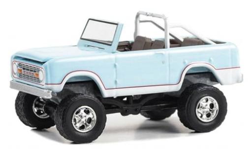 Coche miniatura Ford Bronco 1/64 Greenlight Custom blau 1970 1:64 Ford Bronco 1/64 Greenlight Custom blau 1970 1:64 coche miniatura