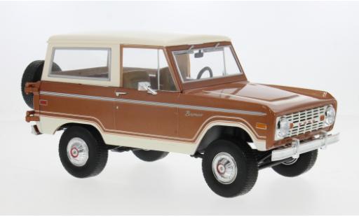 Coche miniatura Ford Bronco 1/18 Greenlight Ranger bronze/beige 1973 1:18 Ford Bronco 1/18 Greenlight Ranger bronze/beige 1973 1:18 coche miniatura
