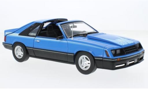 Coche miniatura Ford Mustang 1/18 Greenlight Cobra T-Top blau 1981 1:18 Ford Mustang 1/18 Greenlight Cobra T-Top blau 1981 1:18 coche miniatura