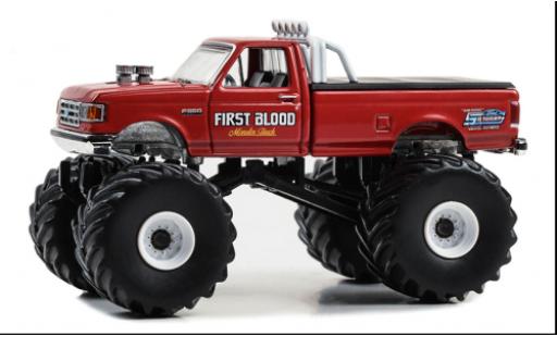 Coche miniatura Ford F-350 1/64 Greenlight First Blood 1990 Ford F-350 1/64 Greenlight First Blood 1990 coche miniatura