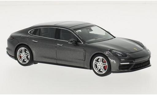 Coche miniatura Porsche Panamera Turbo 1/43 Herpa Turbo Executive metalico gris 2016 Porsche Panamera Turbo 1/43 Herpa Turbo Executive metalico gris 2016 coche miniatura