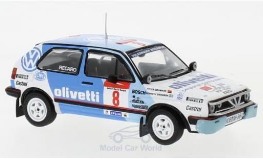 Coche miniatura Volkswagen Golf 1/43 IXO II GTI 16V No.8 Motorsport Rallye WM Safari Rallye 1987 M.Ericsson/P.Diekmann Volkswagen Golf 1/43 IXO II GTI 16V No.8 Motorsport Rallye WM Safari Rallye 1987 M.Ericsson/P.Diekmann coche miniatura