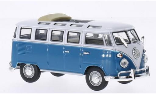 Coche miniatura Volkswagen T1 1/43 Lucky Die Cast Samba Faltdach geöffnet azul/blanco 1962 Volkswagen T1 1/43 Lucky Die Cast Samba Faltdach geöffnet azul/blanco 1962 coche miniatura