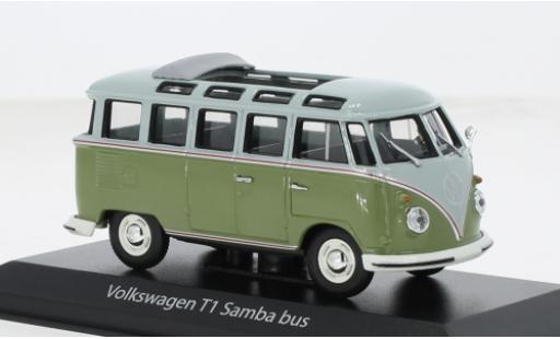 Coche miniatura Volkswagen T1 1/43 Maxichamps Samba grau/grün 1961 1:43 Volkswagen T1 1/43 Maxichamps Samba grau/grün 1961 1:43 coche miniatura