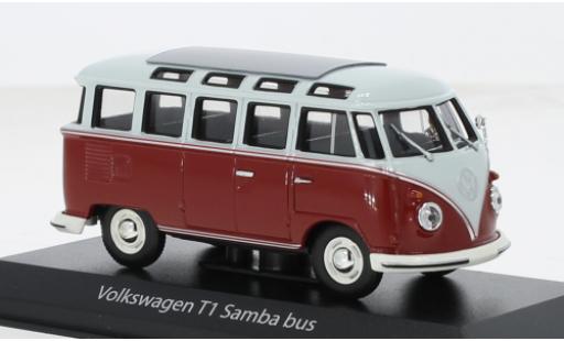 Coche miniatura Volkswagen T1 1/43 Maxichamps Samba grau/rojo 1961 1:43 Volkswagen T1 1/43 Maxichamps Samba grau/rojo 1961 1:43 coche miniatura