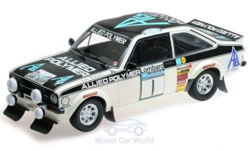 Coche miniatura Ford Escort 1/18 Minichamps MK II RS 1800 No.1 Allied Polymer Group Allied Polymer Rallye RAC Lombard 1975 T.Mäkinen/H.Liddon Ford Escort 1/18 Minichamps MK II RS 1800 No.1 Allied Polymer Group Allied Polymer Rallye RAC Lombard 1975 T.Mäkinen/H.Liddon coche miniatura