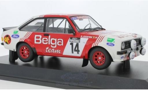 Coche miniatura Ford Escort 1/18 Minichamps MK II RS 1800 No.14 Belga Team Belga Lotto Haspengouwrally 1983 R.Droogmans/R.Joosten Ford Escort 1/18 Minichamps MK II RS 1800 No.14 Belga Team Belga Lotto Haspengouwrally 1983 R.Droogmans/R.Joosten coche miniatura