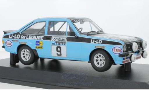 Coche miniatura Ford Escort 1/18 Minichamps RS 1800 No.9 Li-Lo Equipe Esso Rallye RAC Lombard 1978 R.Clark/N.Wilson Ford Escort 1/18 Minichamps RS 1800 No.9 Li-Lo Equipe Esso Rallye RAC Lombard 1978 R.Clark/N.Wilson coche miniatura