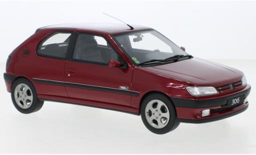 Coche miniatura Peugeot 306 1/18 Ottomobile S16 Le Mans rojo 1994 Peugeot 306 1/18 Ottomobile S16 Le Mans rojo 1994 coche miniatura