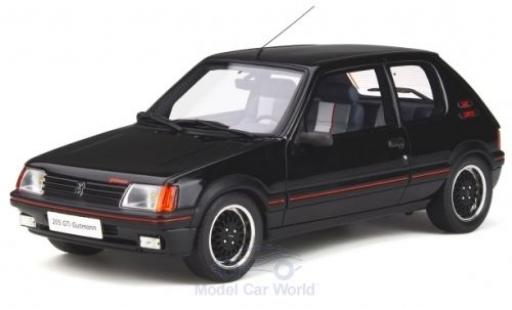 Coche miniatura Peugeot 205 1/18 Ottomobile GTI Gutmann negro 1988 Peugeot 205 1/18 Ottomobile GTI Gutmann negro 1988 coche miniatura
