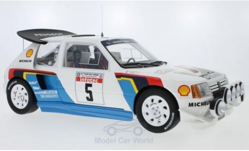 Coche miniatura Peugeot 205 1/18 Ottomobile T16 Evo 2 No.5 Talbot Sport Rallye WM Rallye Tour de Corse 1986 B.Saby/J-F.Fauchille Peugeot 205 1/18 Ottomobile T16 Evo 2 No.5 Talbot Sport Rallye WM Rallye Tour de Corse 1986 B.Saby/J-F.Fauchille coche miniatura