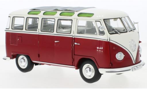 Coche miniatura Volkswagen T1 1/18 Schuco b Samba rojo/blanco Volkswagen T1 1/18 Schuco b Samba rojo/blanco coche miniatura