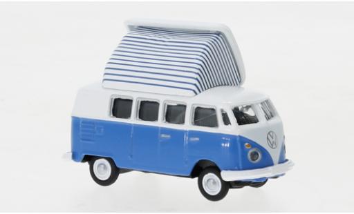 Coche miniatura Volkswagen T1 1/87 Schuco c Camper azul/blanco Volkswagen T1 1/87 Schuco c Camper azul/blanco coche miniatura