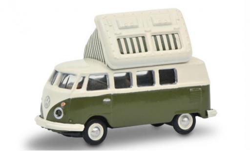 Coche miniatura Volkswagen T1 1/87 Schuco c Camper verde/blanco Volkswagen T1 1/87 Schuco c Camper verde/blanco coche miniatura