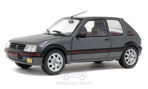 Coche miniatura Peugeot 205 1/18 Solido 1.9 GTi metalico gris 1988 Peugeot 205 1/18 Solido 1.9 GTi metalico gris 1988 coche miniatura