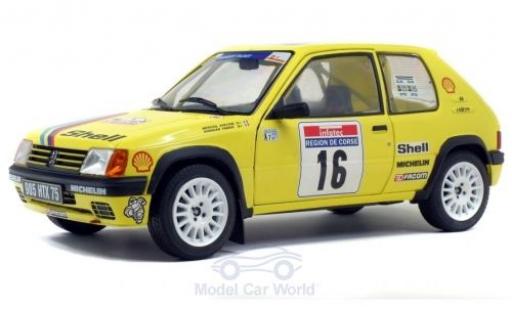 Coche miniatura Peugeot 205 1/18 Solido Rallye No.16 Rallye WM Tour de Corse 1990 F.Doenlen/E.Merciol Peugeot 205 1/18 Solido Rallye No.16 Rallye WM Tour de Corse 1990 F.Doenlen/E.Merciol coche miniatura