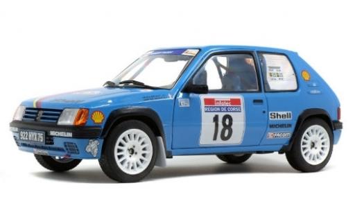 Coche miniatura Peugeot 205 1/18 Solido Rallye No.18 Talbot Sport S Tour de Corse 1990 G.Chollier/H.Vericel Peugeot 205 1/18 Solido Rallye No.18 Talbot Sport S Tour de Corse 1990 G.Chollier/H.Vericel coche miniatura