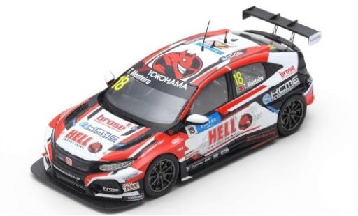 Coche miniatura Honda Civic 1/43 Spark Type R TCR No.18 KCMG Hell Energy Drink WTCR Villa Real 2019 T.Monteiro Honda Civic 1/43 Spark Type R TCR No.18 KCMG Hell Energy Drink WTCR Villa Real 2019 T.Monteiro coche miniatura