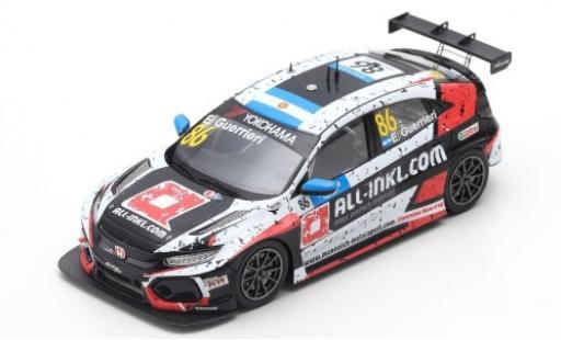 Coche miniatura Honda Civic 1/43 Spark Type R TCR No.86 Münnich Motorsport ALL-INKL.-COM WTCR Marrakesh 2019 E.Guerrieri Honda Civic 1/43 Spark Type R TCR No.86 Münnich Motorsport ALL-INKL.-COM WTCR Marrakesh 2019 E.Guerrieri coche miniatura