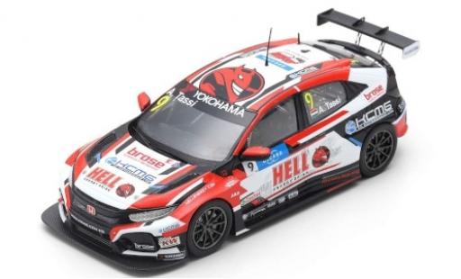 Coche miniatura Honda Civic 1/43 Spark Type R TCR No.9 KCMG Hell Energy Drink WTCR Nürburgring 2019 A.Tassi Honda Civic 1/43 Spark Type R TCR No.9 KCMG Hell Energy Drink WTCR Nürburgring 2019 A.Tassi coche miniatura