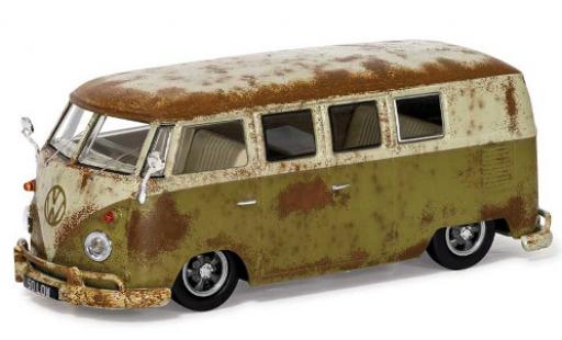 Coche miniatura Volkswagen T1 1/43 Vanguards 1500 (Type 2) verde/gris RHD Rat-Look Splitty Volkswagen T1 1/43 Vanguards 1500 (Type 2) verde/gris RHD Rat-Look Splitty coche miniatura