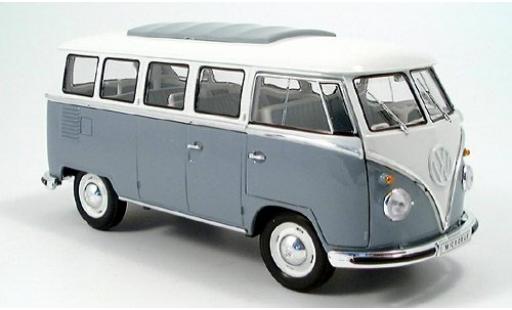 Coche miniatura Volkswagen T1 1/18 Welly Bus grau/weiss 1962 1:18 Volkswagen T1 1/18 Welly Bus grau/weiss 1962 1:18 coche miniatura