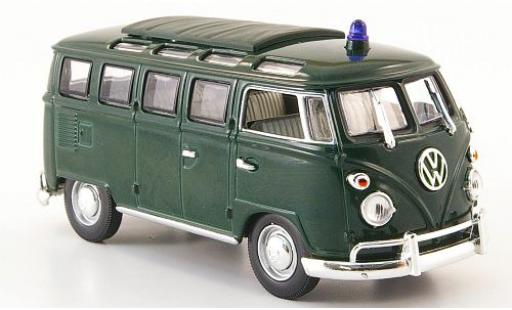 Coche miniatura Volkswagen T1 1/43 Yat Ming Samba police vert Volkswagen T1 1/43 Yat Ming Samba police vert coche miniatura