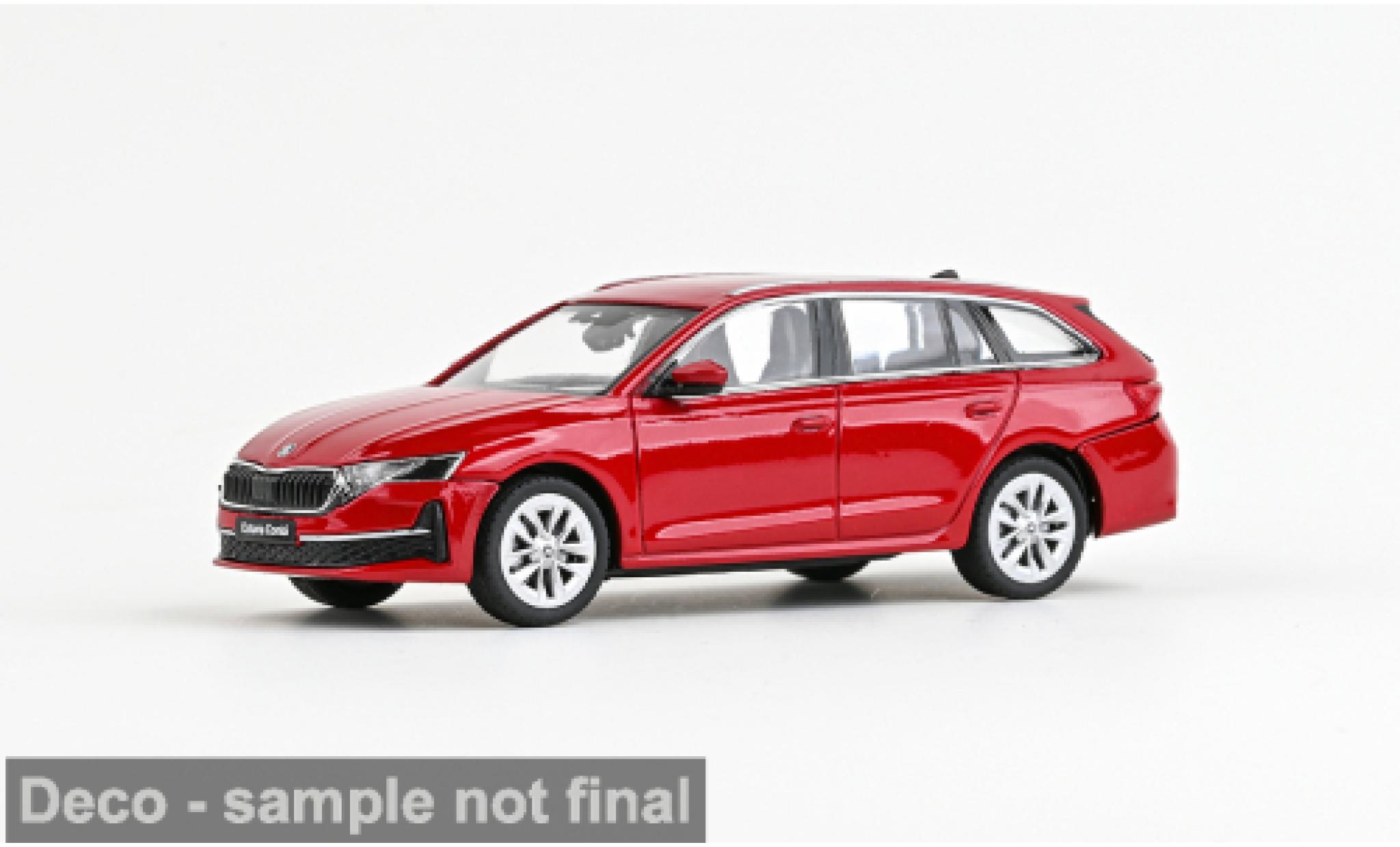 Skoda Octavia Abrex IV FL rojo 2024 1:43 coche miniatura