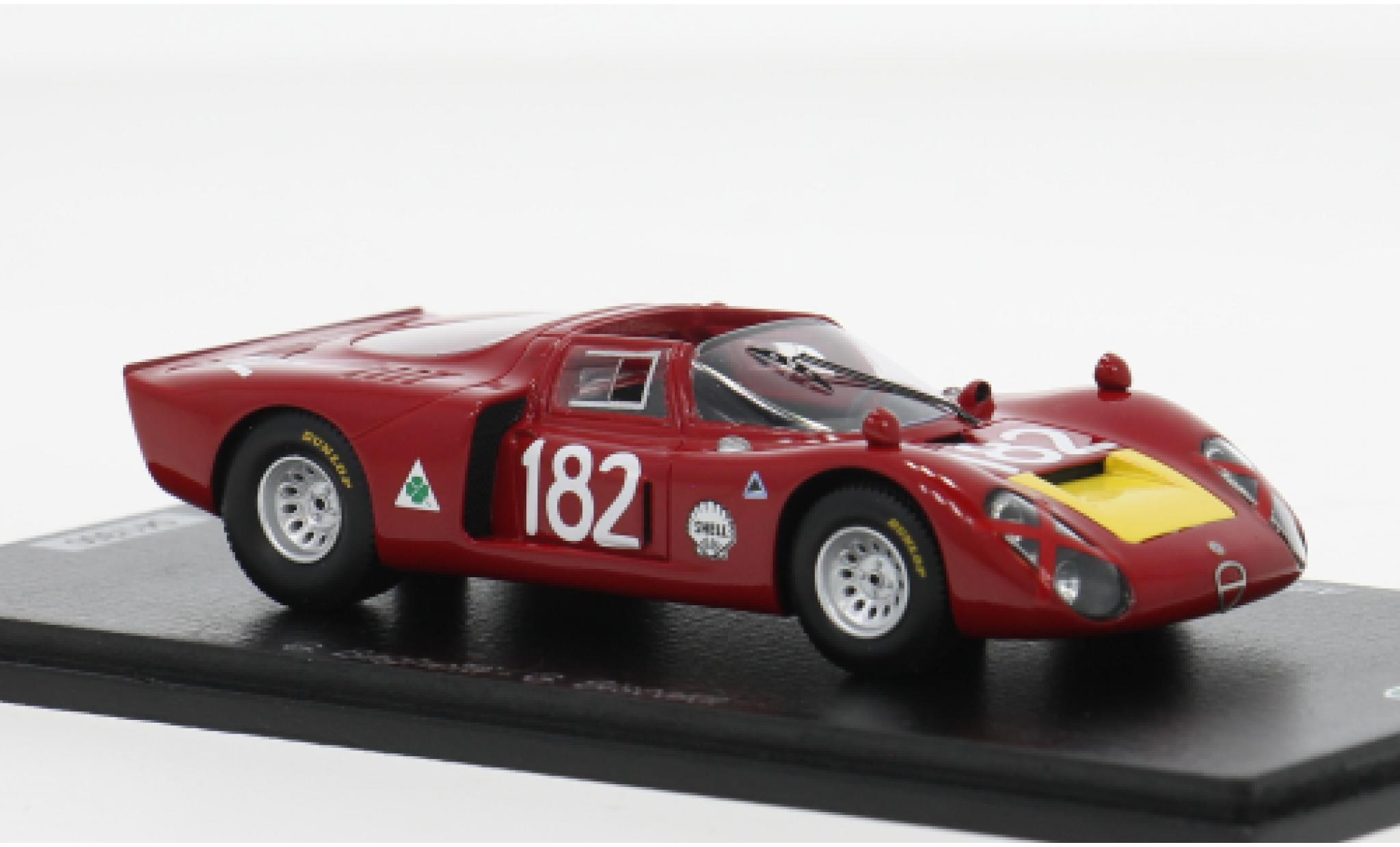 Alfa Romeo T33 1/43 Spark /2 Targa Florio 1968 #182 G.Baghetti/G.Biscaldi 1:43 coche miniatura