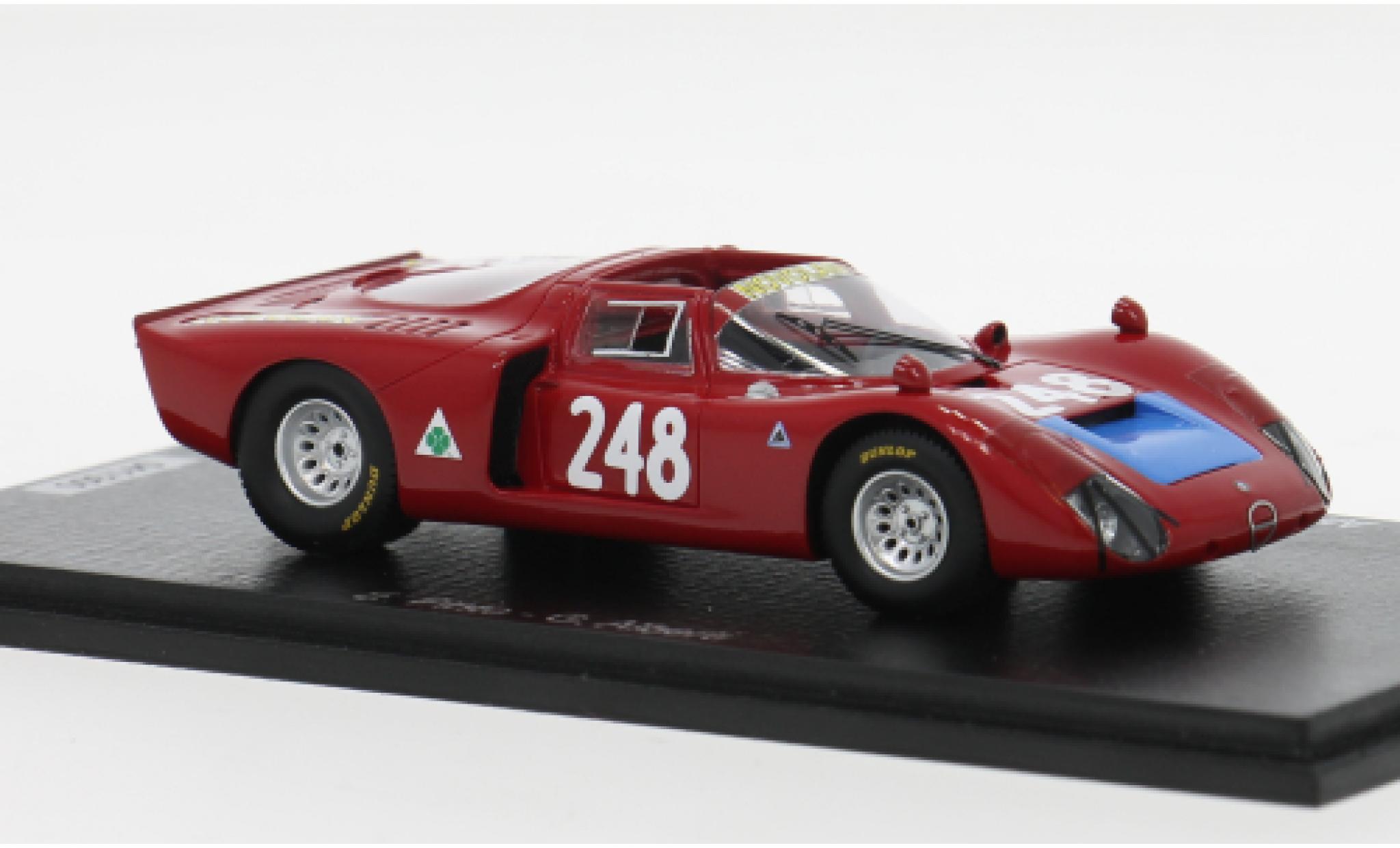 Alfa Romeo T33 1/43 Spark /2 Targa Florio 1969 #1969 E.Pinto/G.Alberti 1:43 coche miniatura