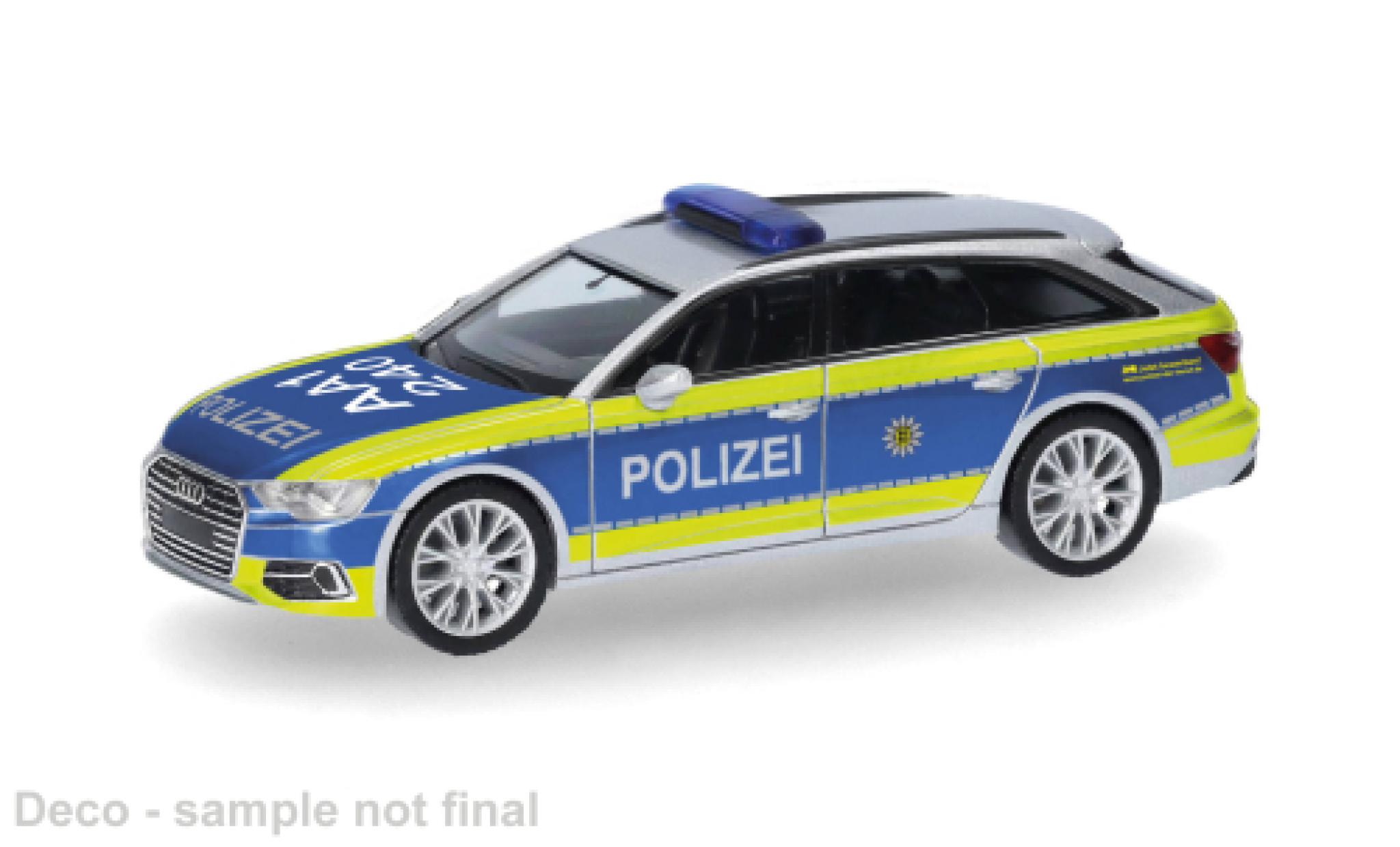 Audi A6 1/87 Herpa Avant Polizei Baden-W&uuml;rttemberg 1:87 coche miniatura