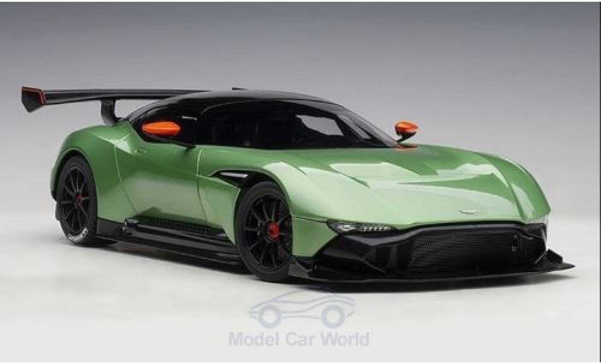 Aston Martin Vulcan 1/18 AUTOart metalico verde/carbon 2015 coche miniatura
