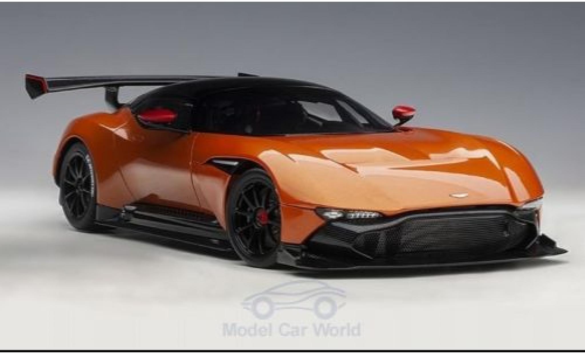 Aston Martin Vulcan 1/18 AUTOart metalico naranja/carbon 2015 coche miniatura