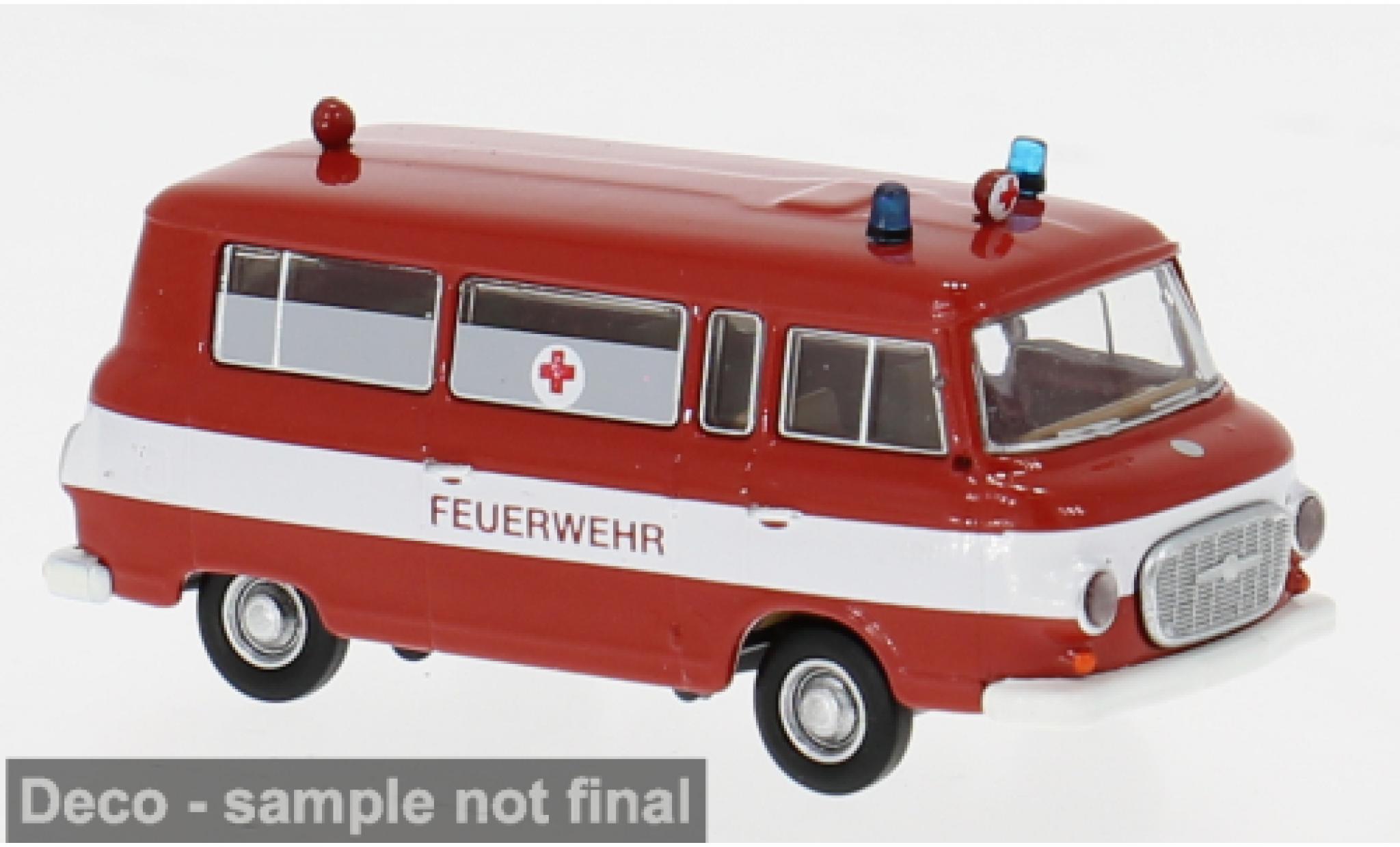 Barkas B 1000 1/87 Brekina Bus 1960 Feuerwehr 1:87 coche miniatura