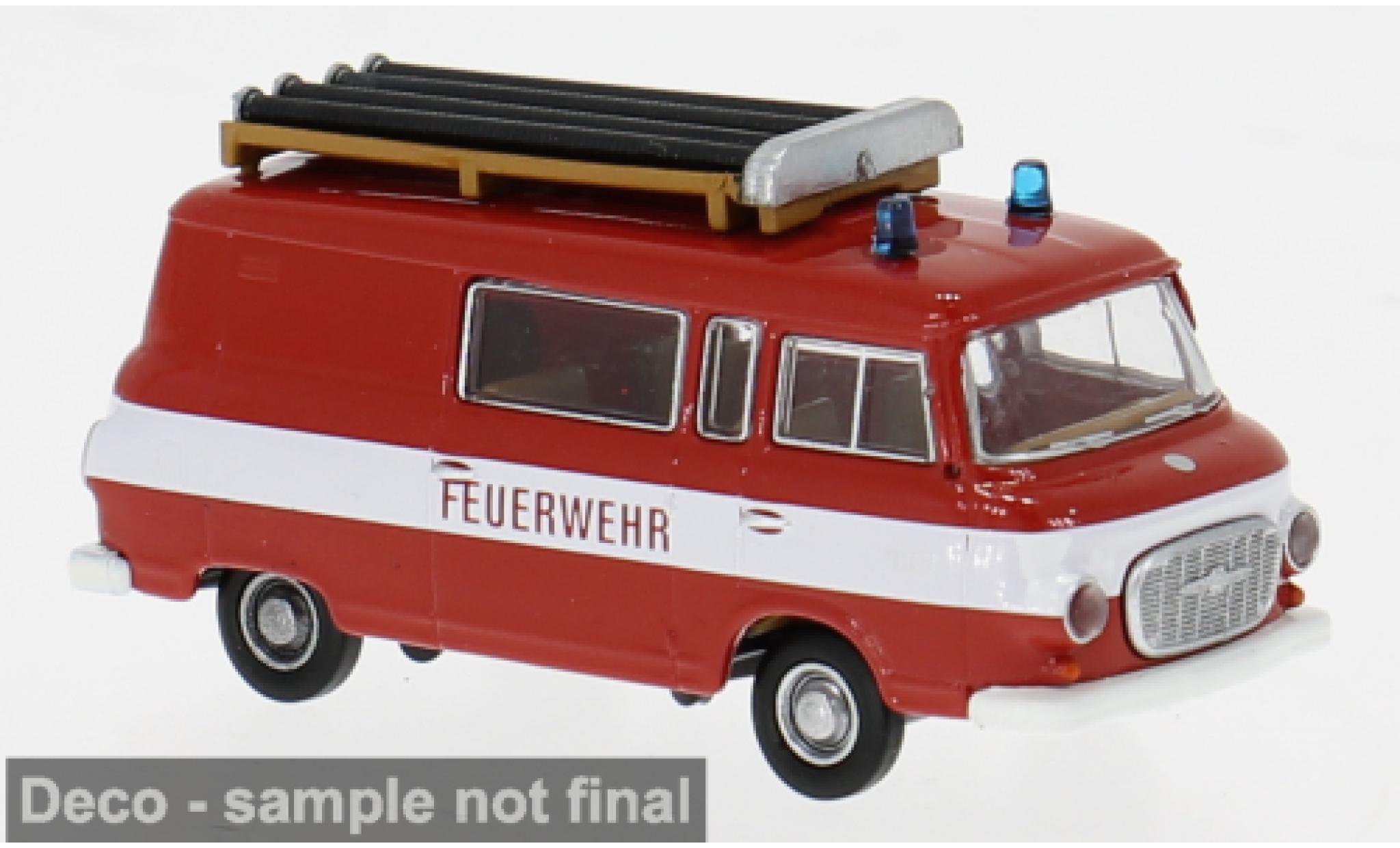 Barkas B 1000 1/87 Brekina Halbbus 1960 Feuerwehr 1:87 coche miniatura