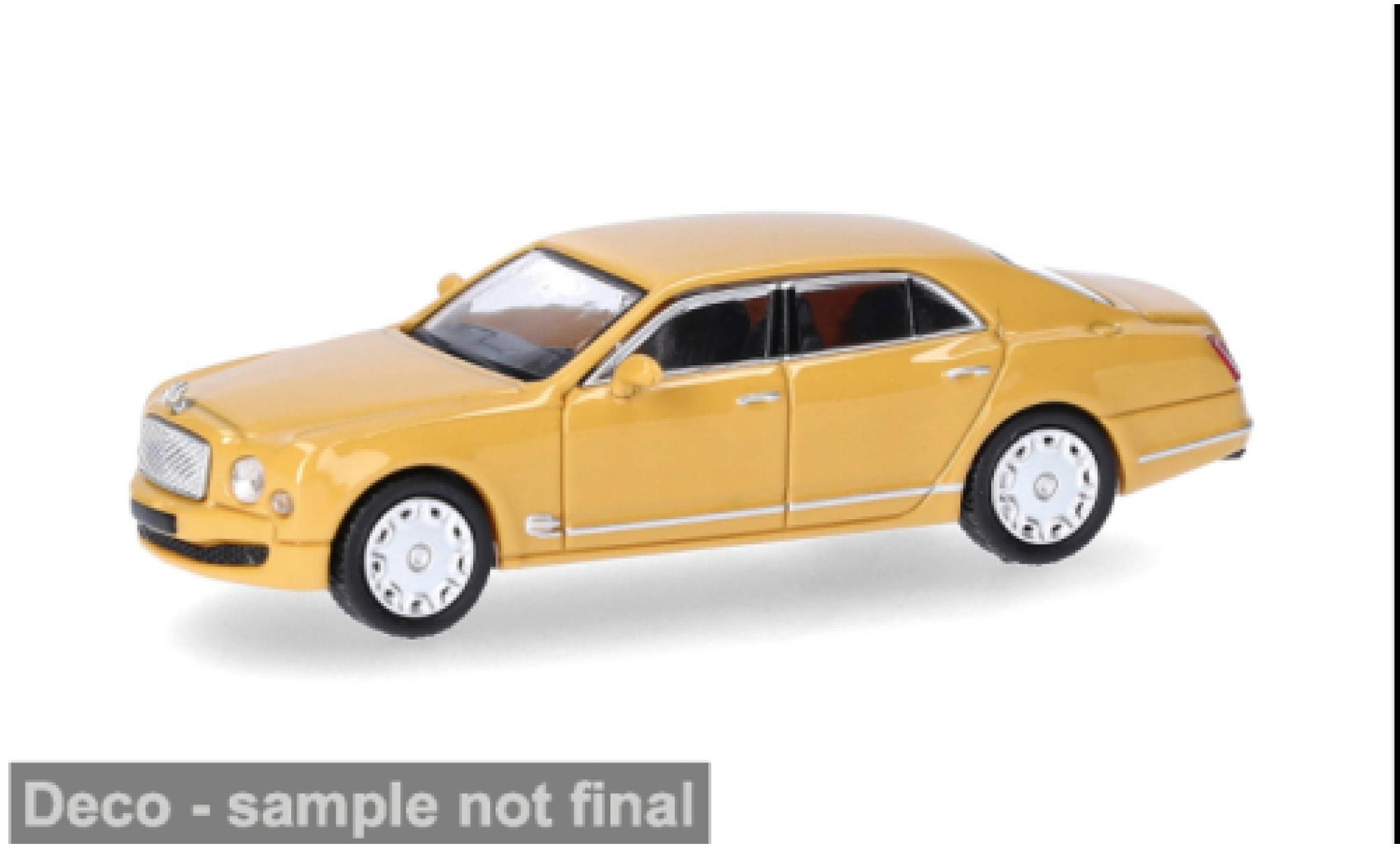Bentley Mulsanne 1/87 Micro City 87 gelb 1:87 coche miniatura