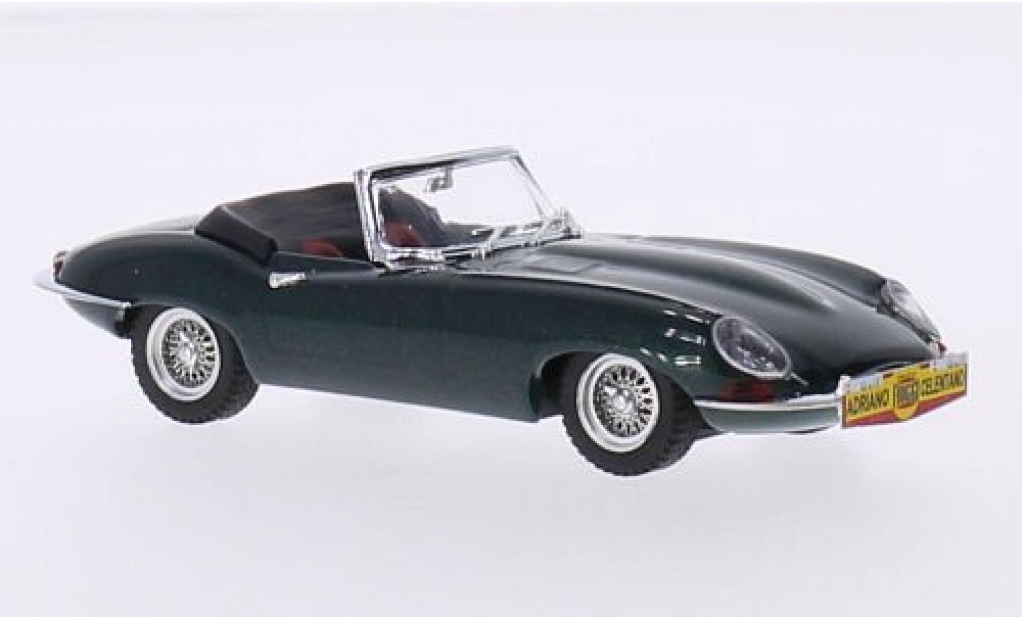 Jaguar E-Type 1/43 Best metalico verde 1962 Adriano Celentano Cantagiro Coche miniatura Jaguar E-Type 1/43 Best metalico verde 1962 Adriano Celentano Cantagiro coche miniatura