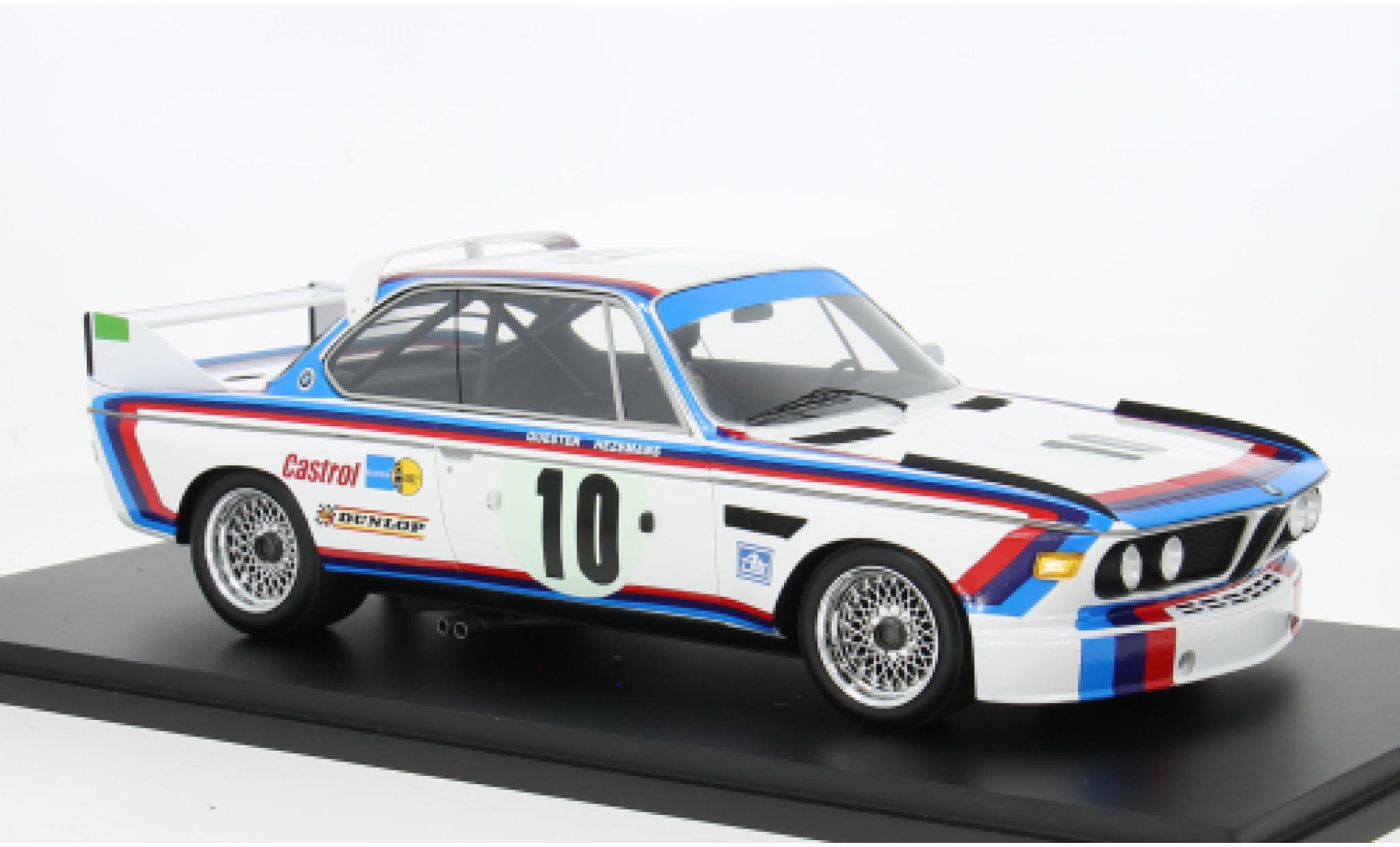 BMW 3.0 1/18 Spark CSL 24h Spa 1973 #10 D.Quester/T.Hezemans 1:18 coche miniatura