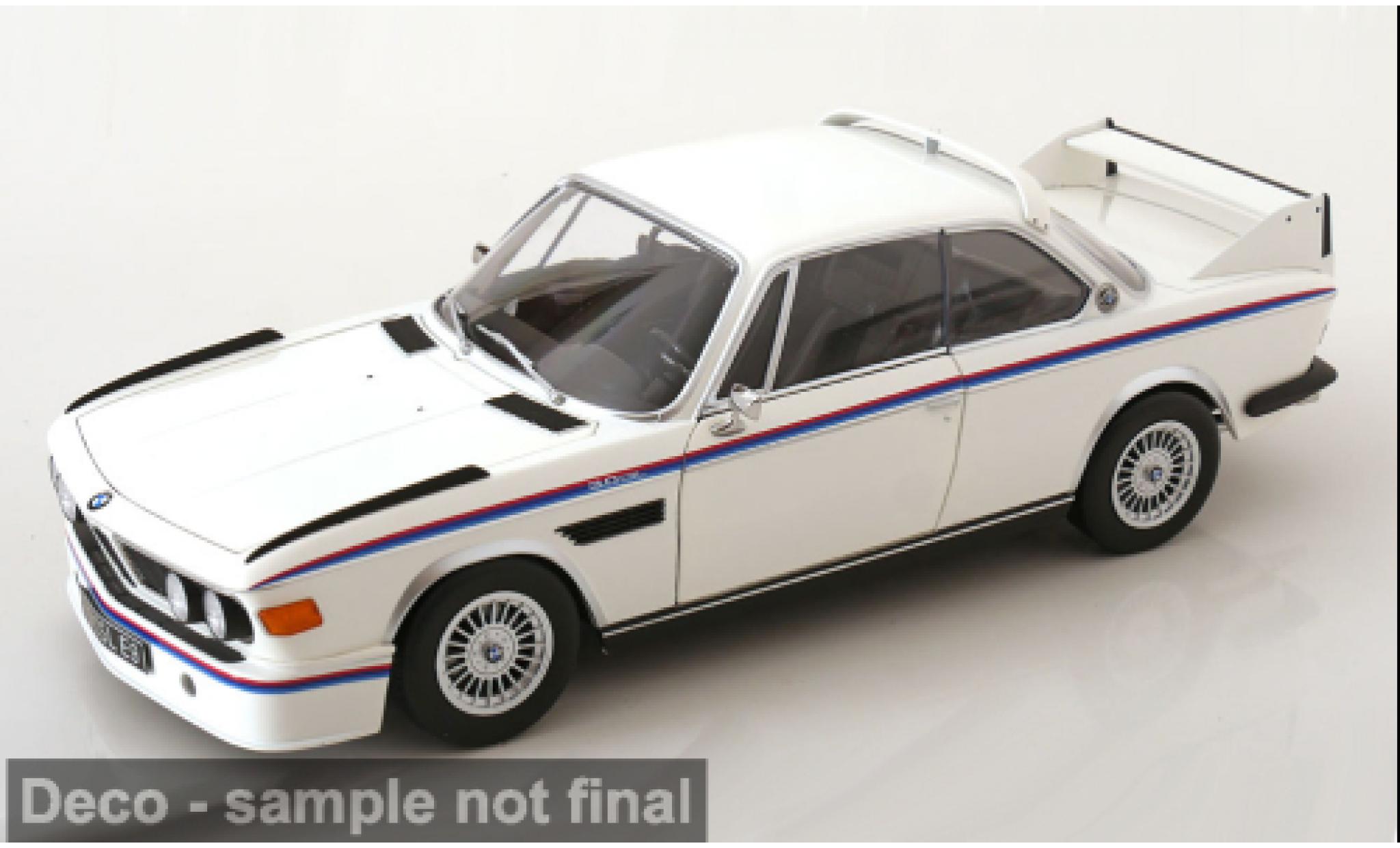 Bmw 3.0 1/12 KK Scale CSL (E9) weiss/Dekor 1973 1:12 coche miniatura